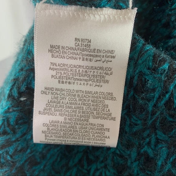 BCBGeneration green and black high low sweater - Picture 9 of 9